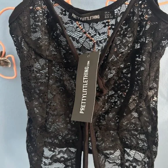 BLACK LACE TOP - Picture 4 of 5